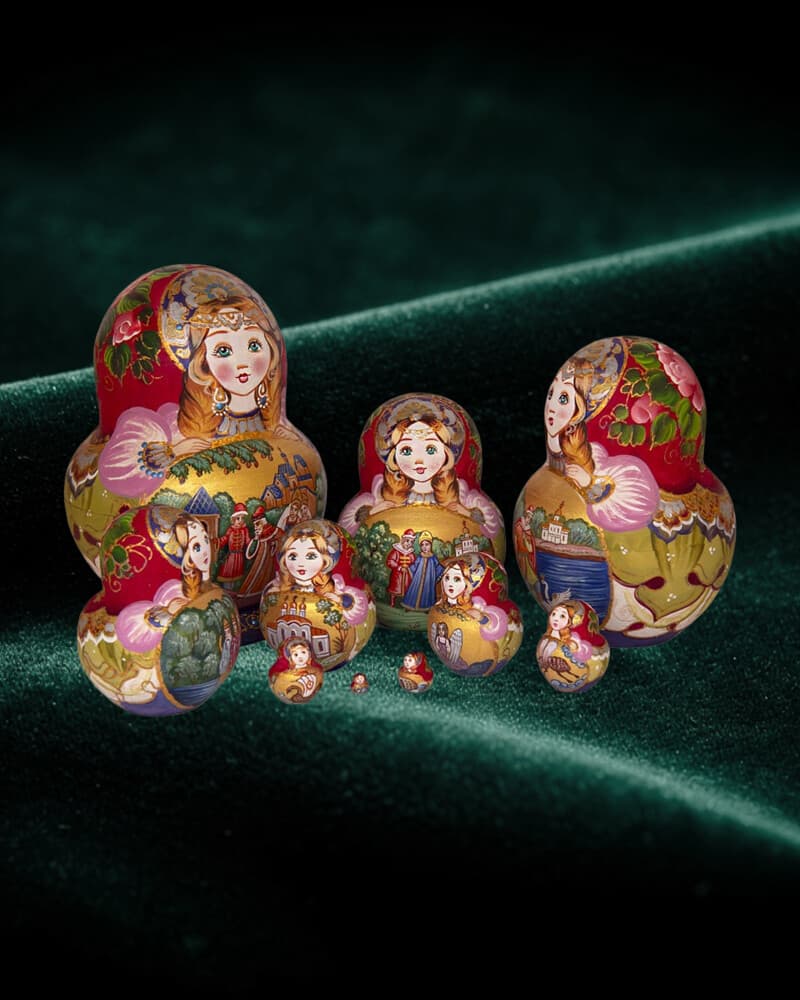 Baba Yaga's forest fairy tale matryoshka