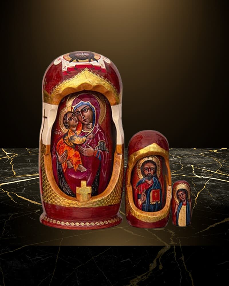 Byzantine icon style matryoshka