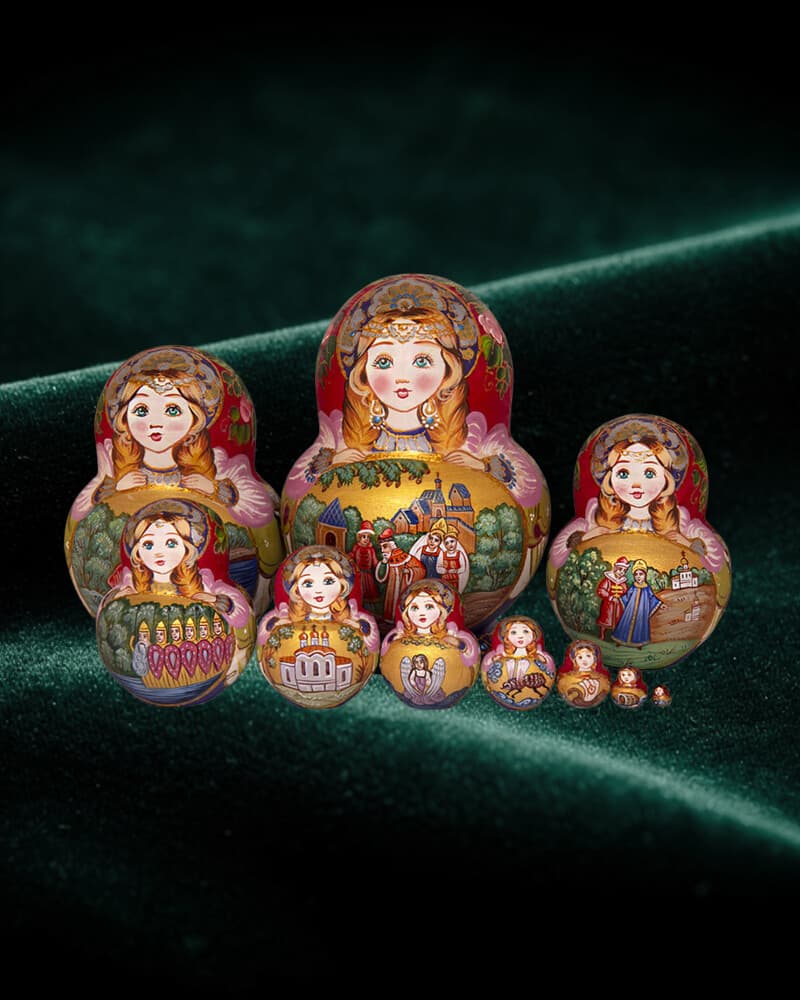 Pushkin's fairy tales matryoshka